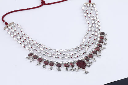 Kanika Kapoor in Sangeeta Boochra Silver Handmade Necklace And Earrings