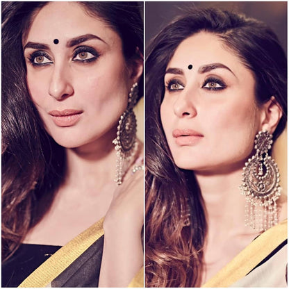 Kareena Kapoor in Sangeeta Boochra Silver Handmade Earrings