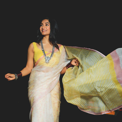 Krishi Thapanda in Silver Necklace