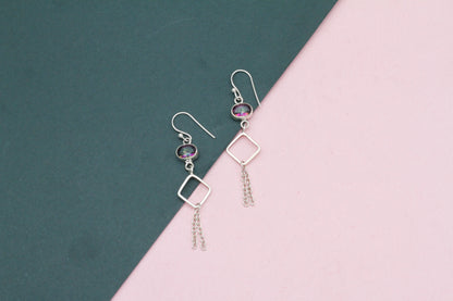 Handcrafted Silver Hanging Earring