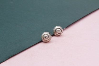 Unique Round Shape silver Studs