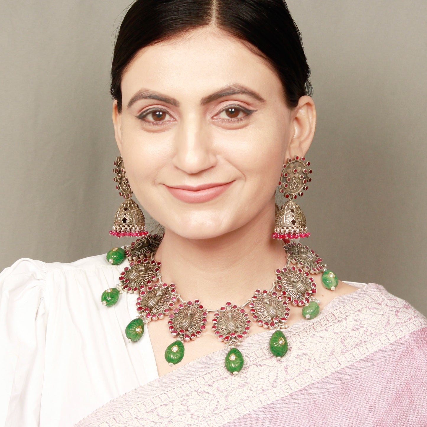 Sangeeta Boochra Silver Necklace