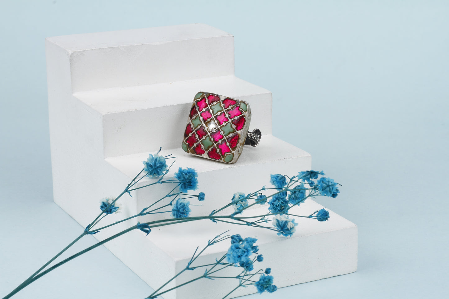 Vividh- Silver Tihara Adjustable Ring