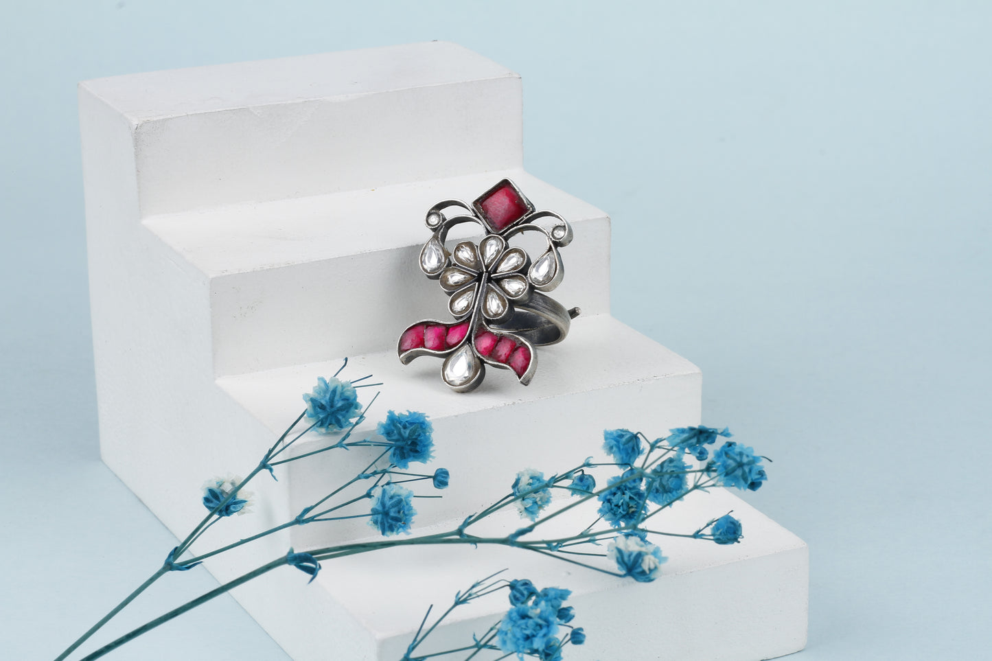 Vividh- Silver Isabella Charming Ring