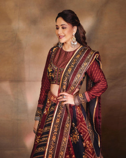 Evergreen Madhuri Dixit in Sangeeta Boochra Jewellery