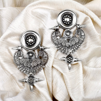 Parul Gulati in Sangeeta Boochra Silver Handmade Antique Earrings