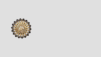 Gleaming Grace: Sangeeta Boochra Silver Gold-Plated Ring