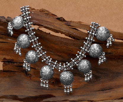 Radhika Mandan In Silver Necklace