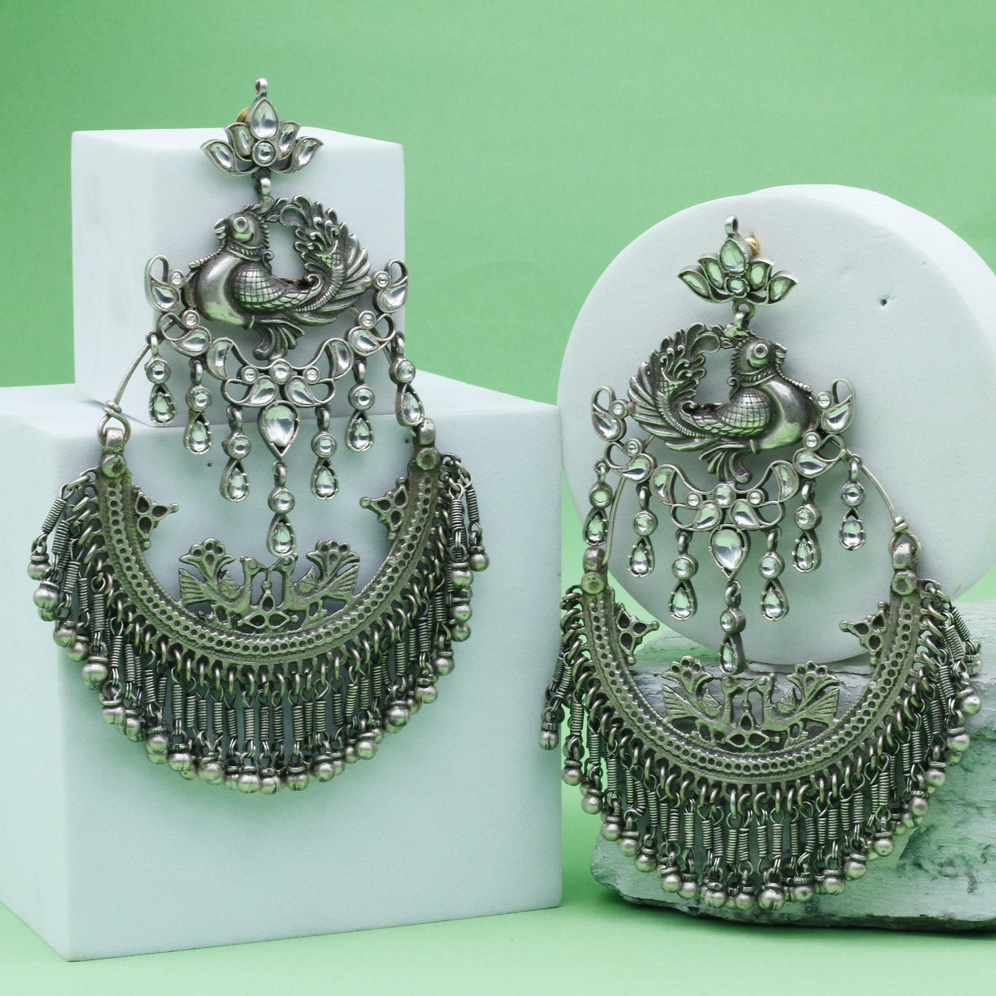 Rhea Chakraborty In Silver Earring and Bangles