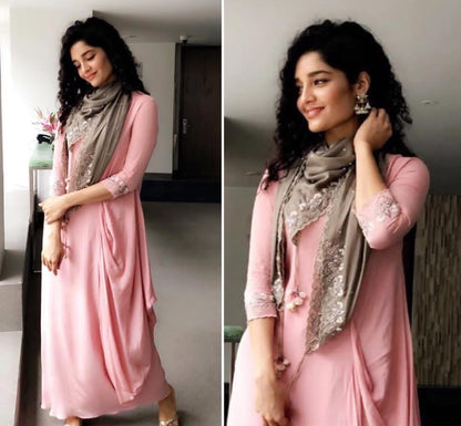 Ritika Singh in Silver Handcrafted Earrings