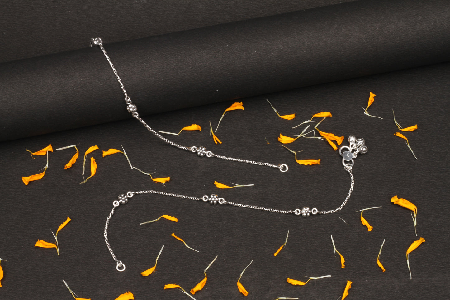 Sangeeta Boochra Silver Anklet