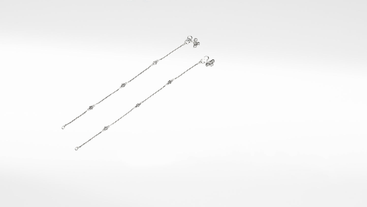 Sangeeta Boochra Silver Anklet