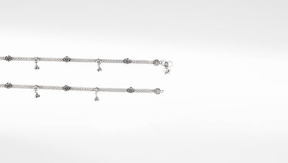 Sangeeta Boochra Silver Anklet