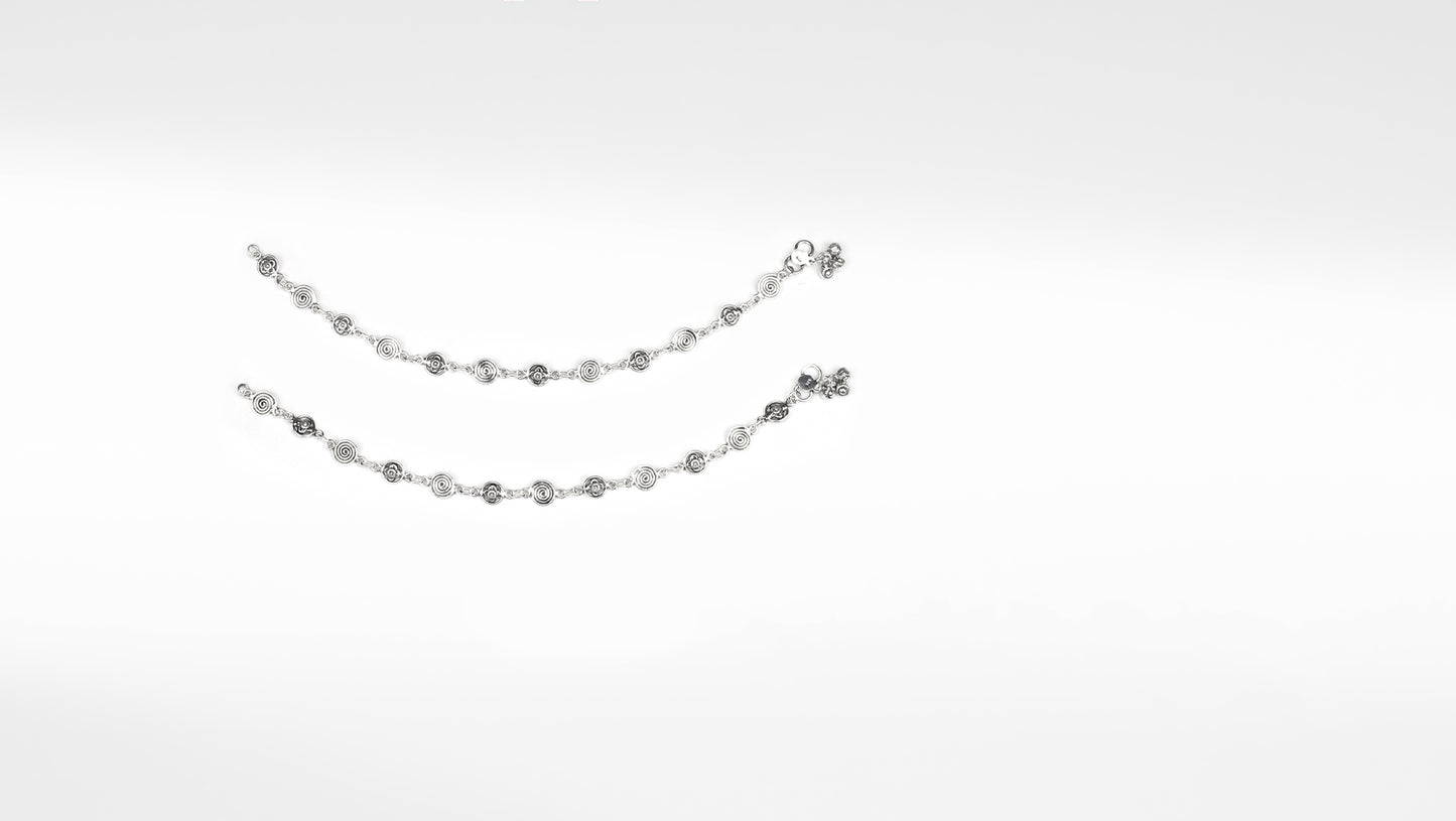 Sangeeta Boochra Silver Anklet