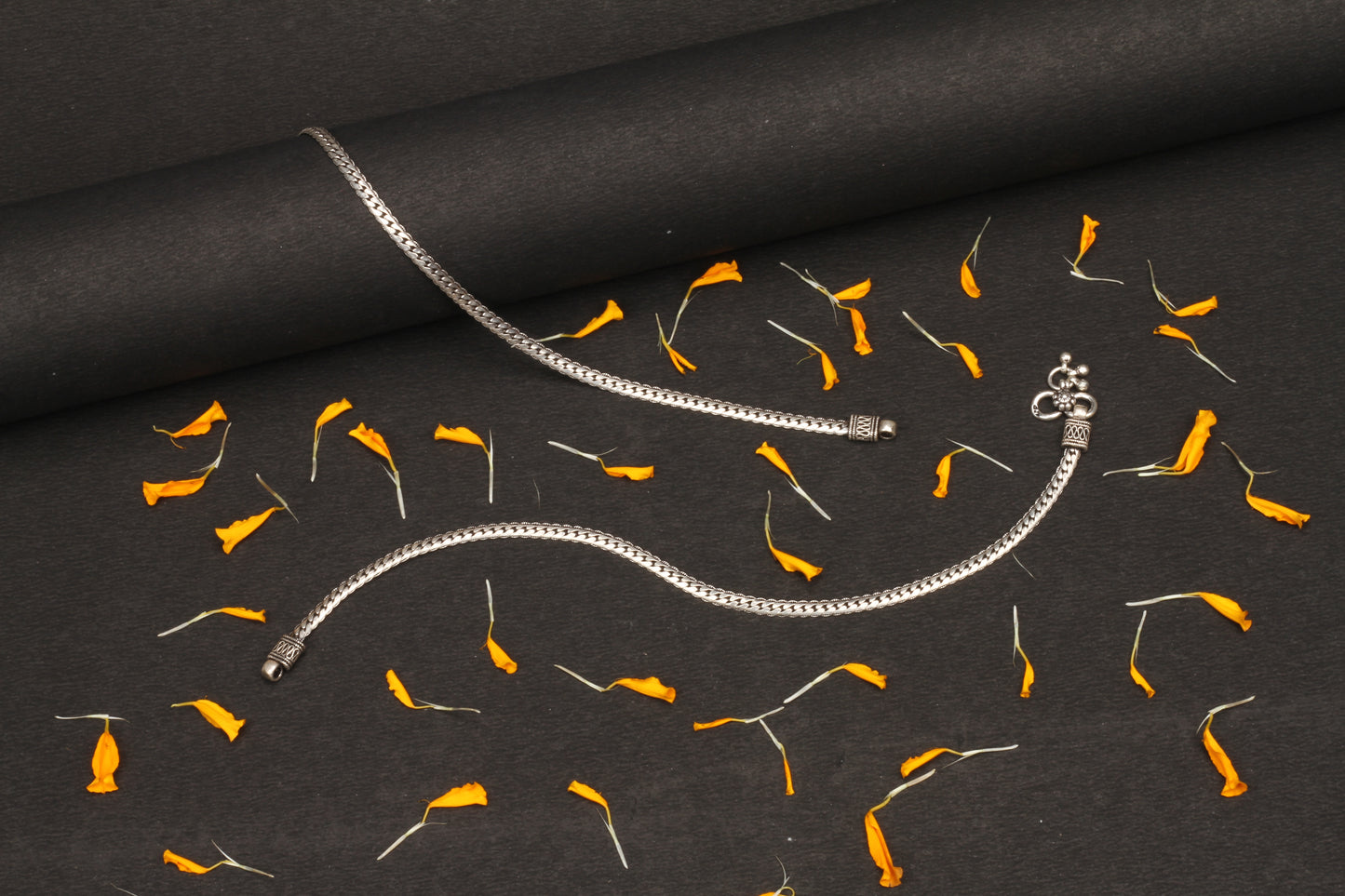 Sangeeta Boochra Silver Anklet