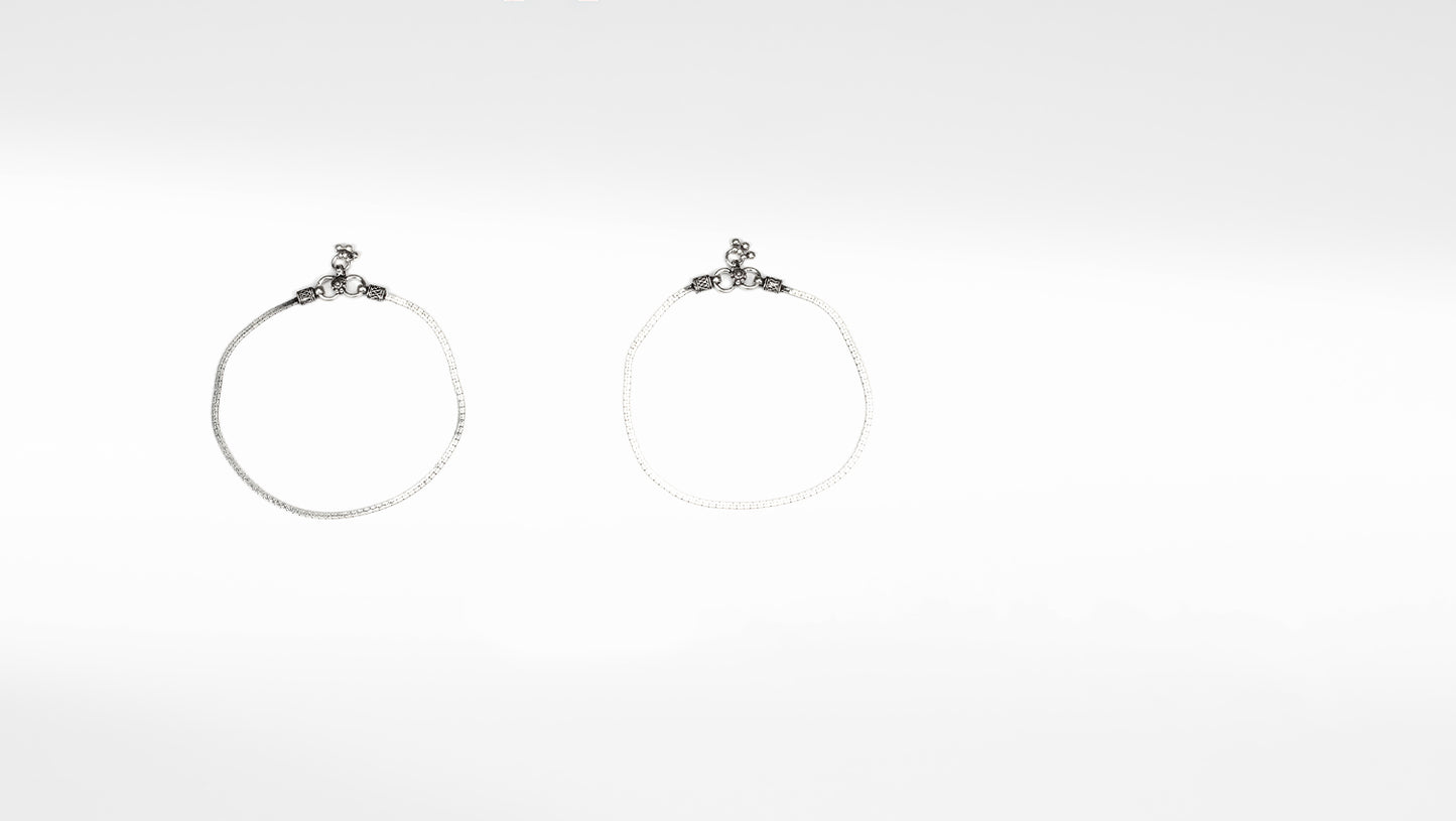 Sangeeta Boochra Silver Anklet