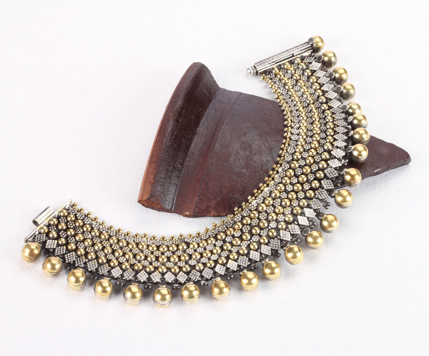 Sangeeta Boochra Silver Anklet 24k Gold Plating