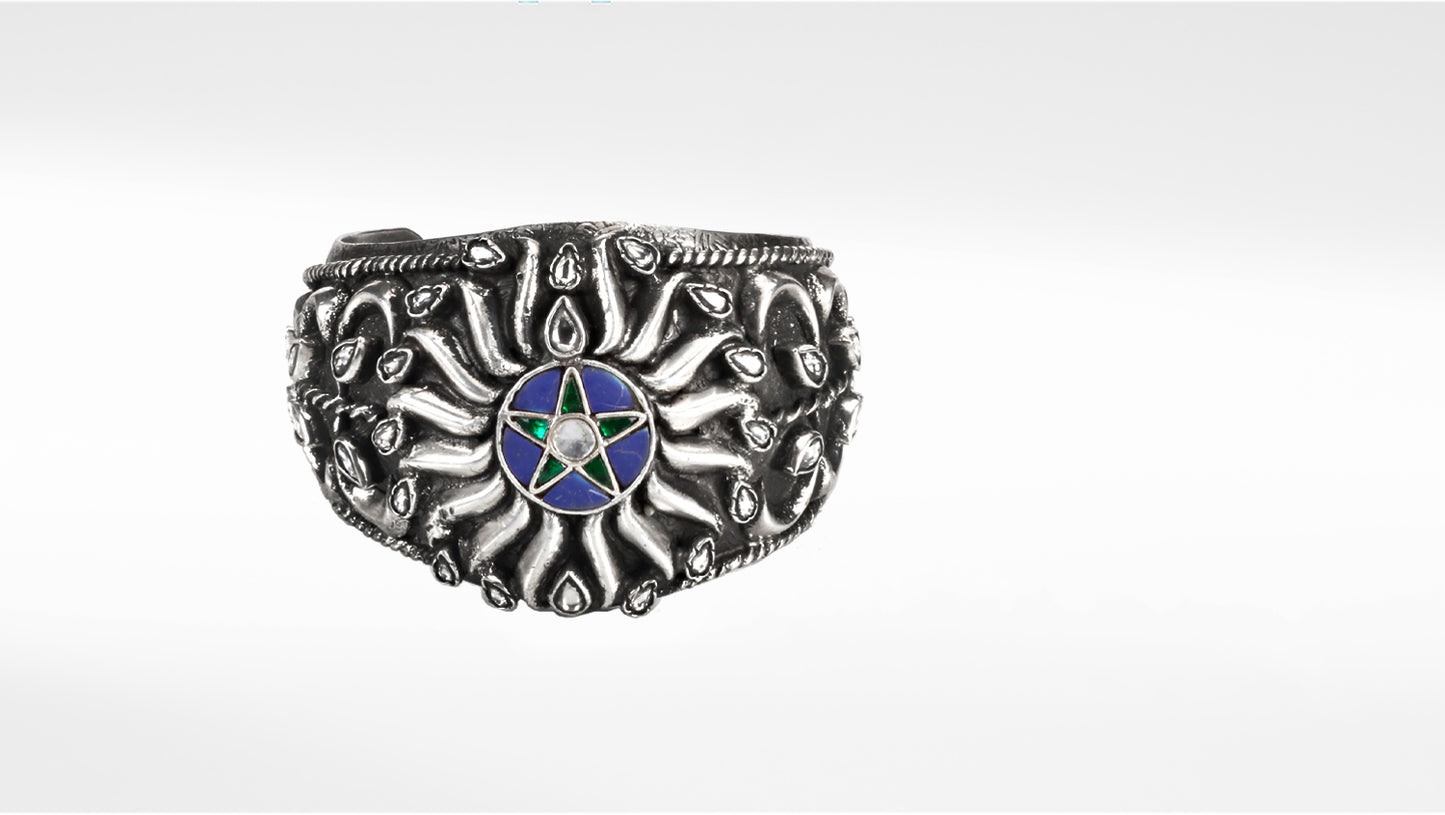 Sangeeta Boochra Silver Bangle