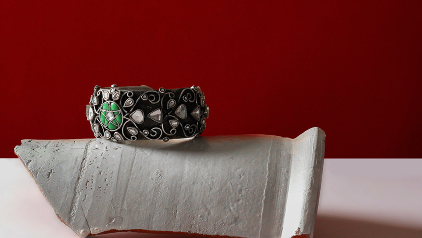 Sangeeta Boochra Silver Bangle