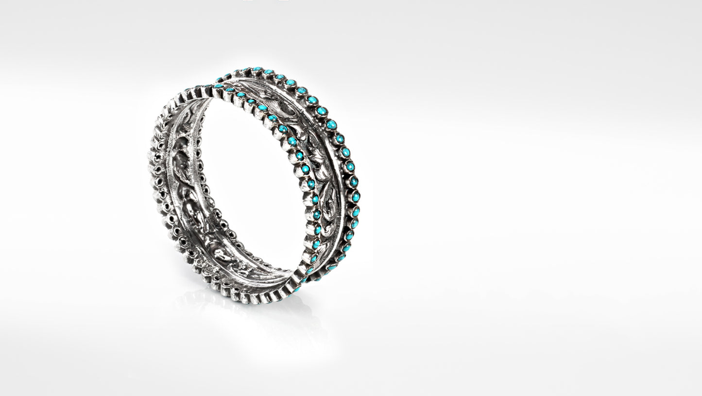 Sangeeta Boochra Silver Bangle