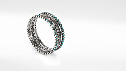 Sangeeta Boochra Silver Bangle