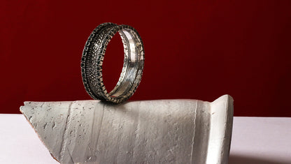 Sangeeta Boochra Silver Bangle