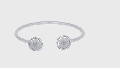 Tarifa Silver Floral Bracelet