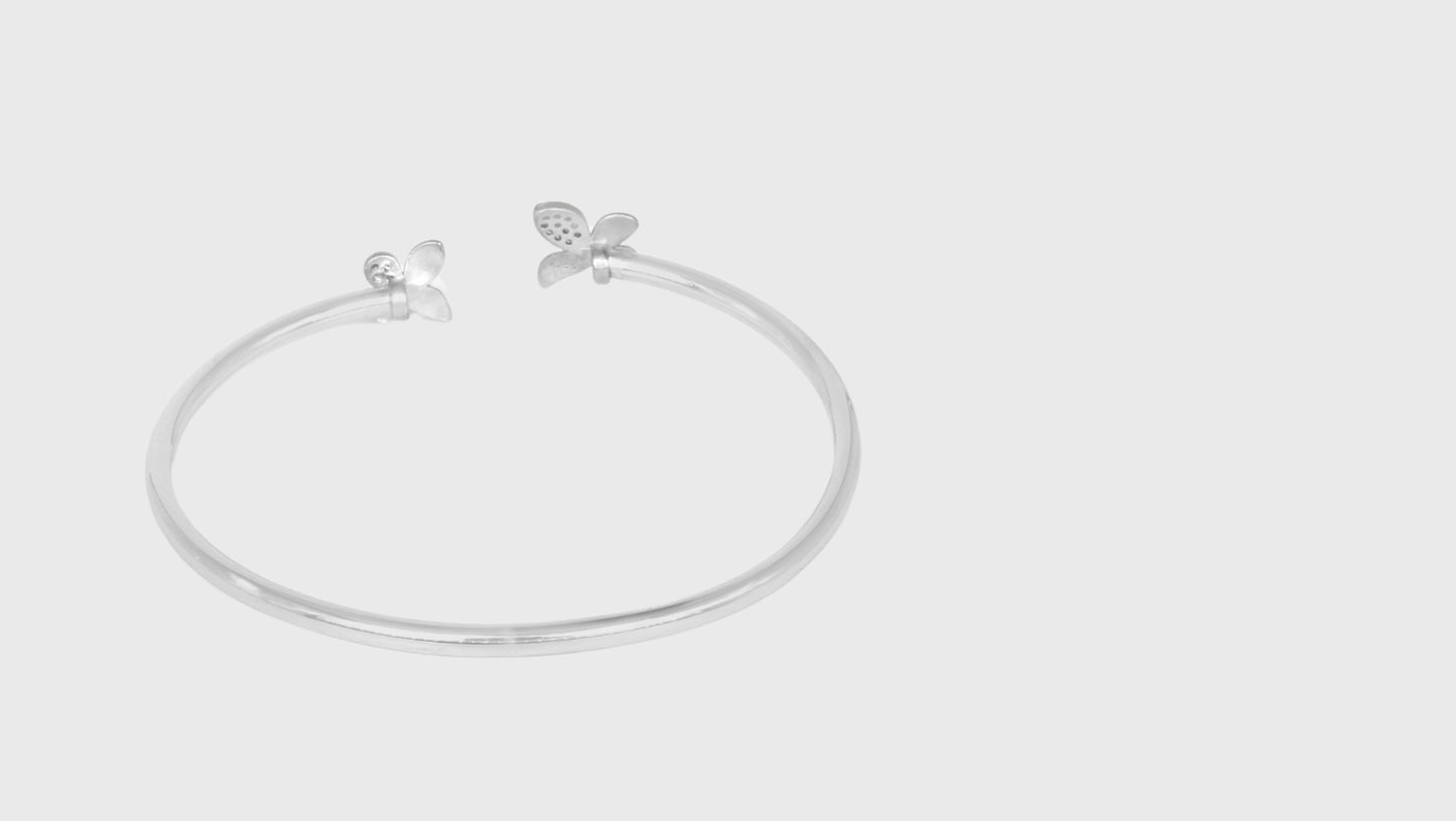 Shahra Silver Butterfly Bracelet