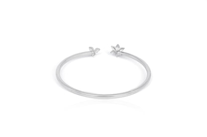 Nadia Silver Floral Bracelet