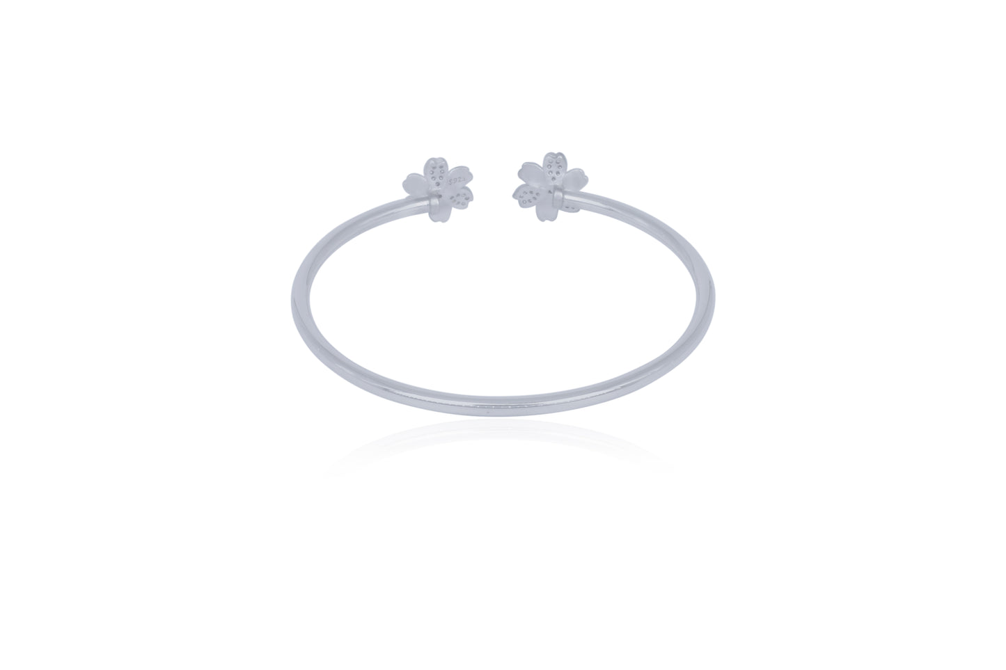 Asma Silver Floral Bracelet