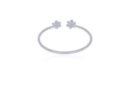 Asma Silver Floral Bracelet