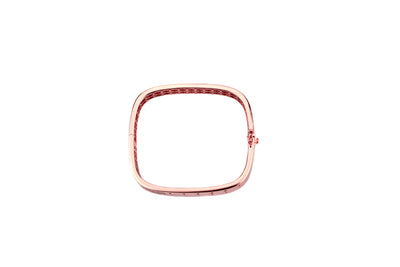 Liyana Silver Op-enable Bracelet in 24k Rose Gold Plated