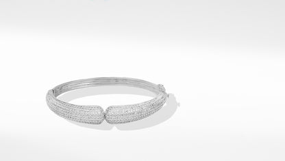 Stylish Zara Silver Openable Bracelet with sophisticated details