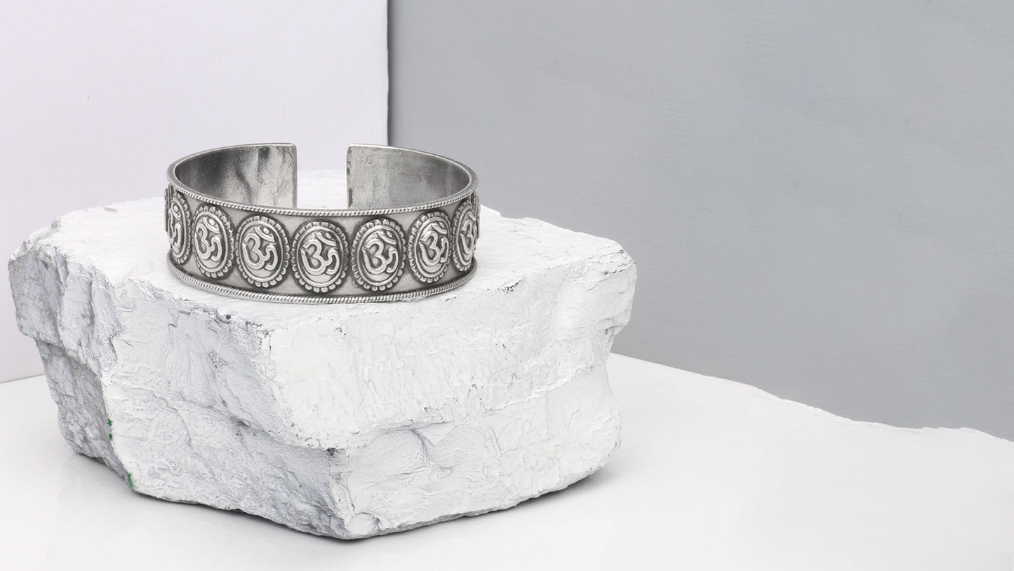 Modern Heritage Silver Designer Cuff by Sangeeta Boochra