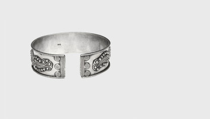 Modern Heritage Silver Designer Cuff by Sangeeta Boochra