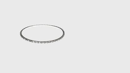 Sculpted Sophistication Sangeeta Boochra Silver Bangle