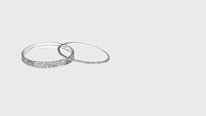 Sculpted Sophistication Sangeeta Boochra Silver Bangle