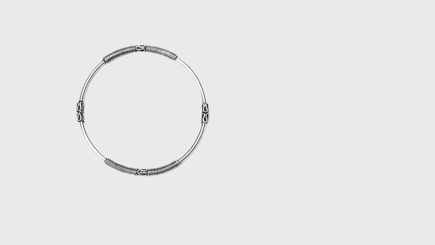 Sophisticated Shine Sterling Silver Bangles by Sangeeta Boochra