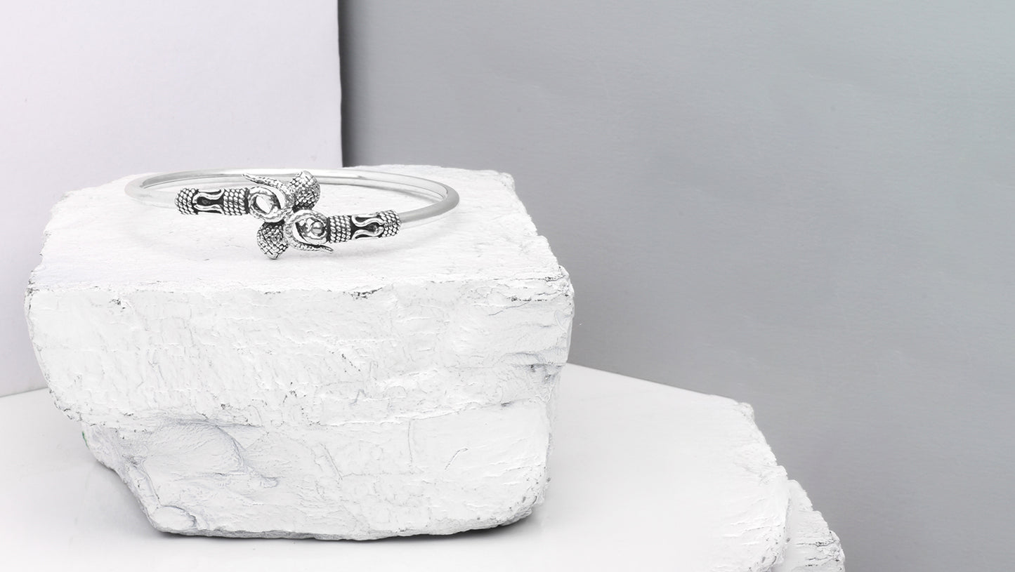 Radiant Allure Handmade Silver Designer Bracelets by Sangeeta Boochra