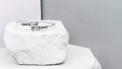 Radiant Allure Handmade Silver Designer Bracelets by Sangeeta Boochra