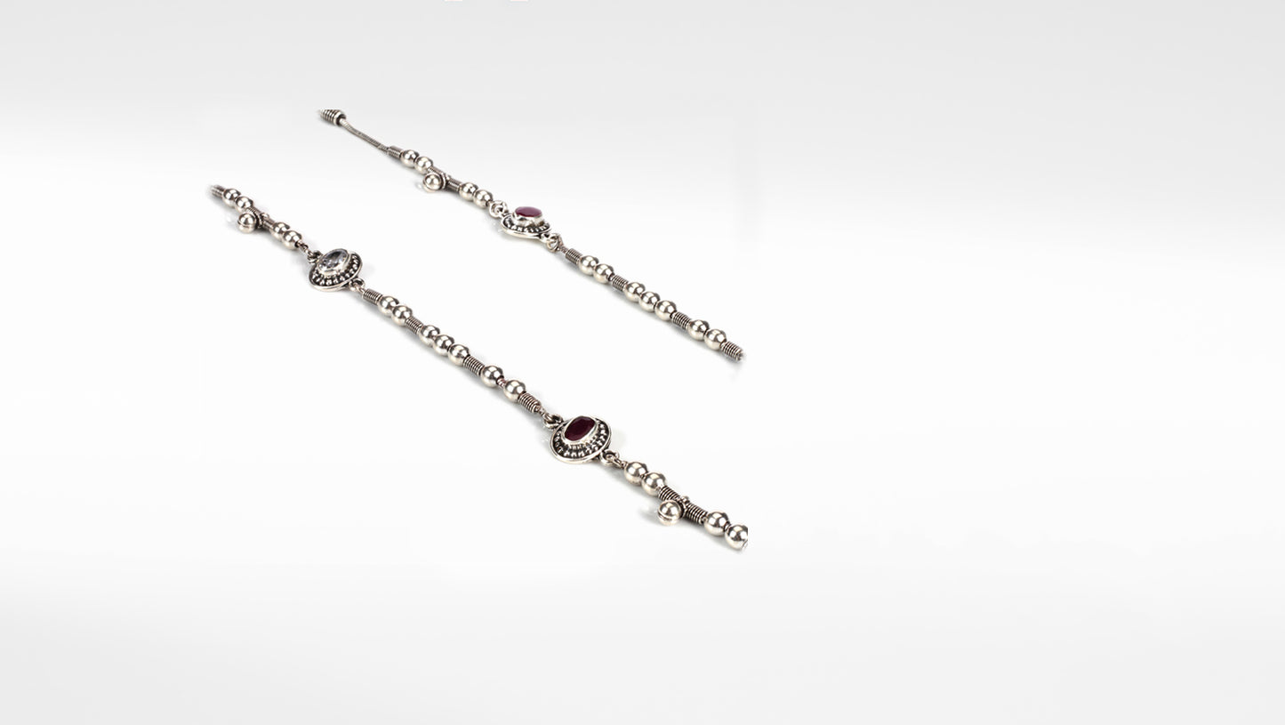 Sangeeta Boochra Silver Anklet