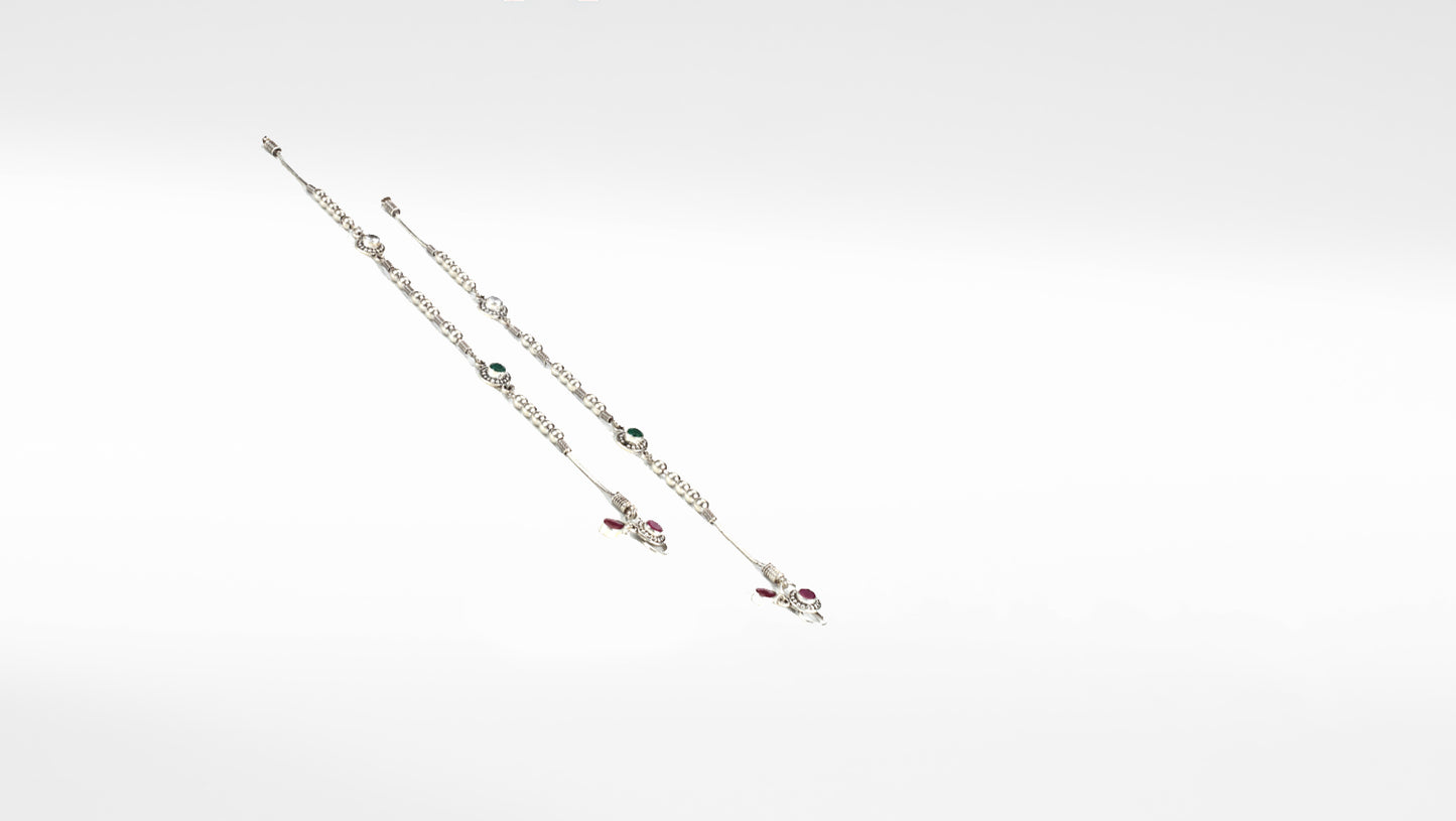 Sangeeta Boochra Silver Anklet