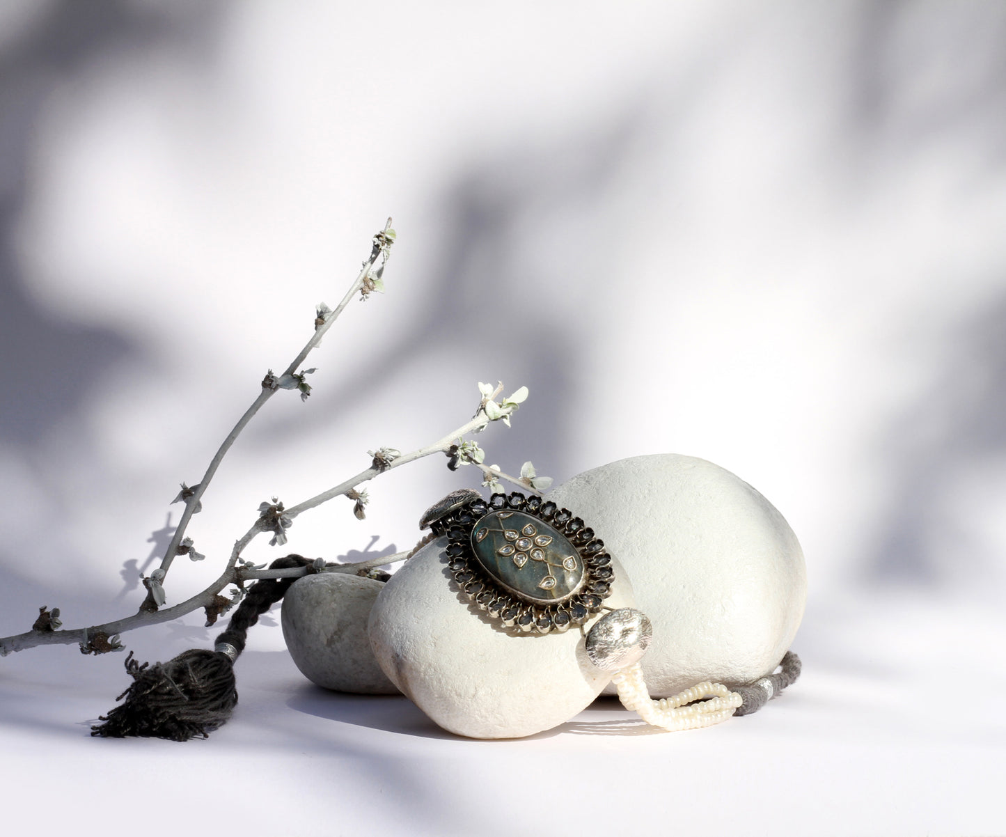 Sangeeta Boochra Silver Choker