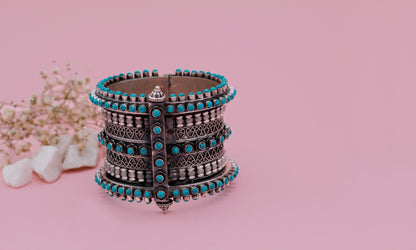 Charbagh - Silver Farzin Bracelet