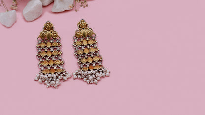 Charbagh - Huma Silver Earrings