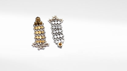 Charbagh - Huma Silver Earrings