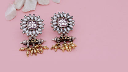 Charbagh - Leila Silver Earrings