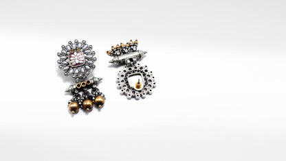 Charbagh - Leila Silver Earrings