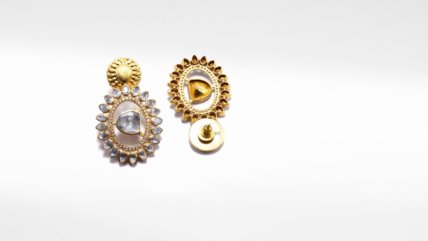 Charbagh - Silver Shadleen Earrings