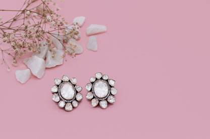 Charbagh - Silver Shiva Earrings